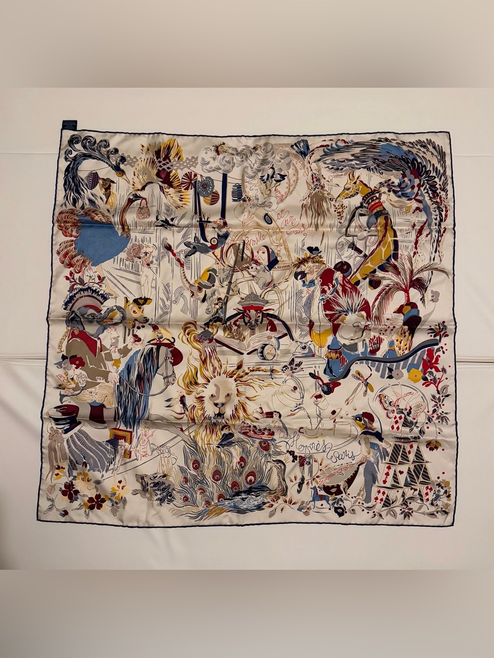Hermes Carre 90 Émile et Une Nuit Silk Scarf